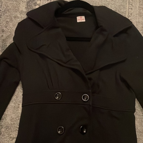 Adriano Goldschmied Black Wrap Stretch Dress - Picture 2 of 5